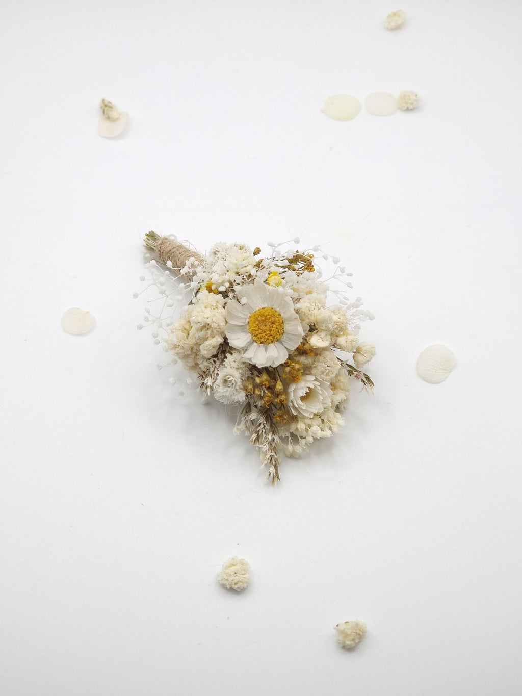 Hochzeit Kopfkranz mit Baby's Breath, First Communion Flower Stirnband, Weiße Blumenkrone