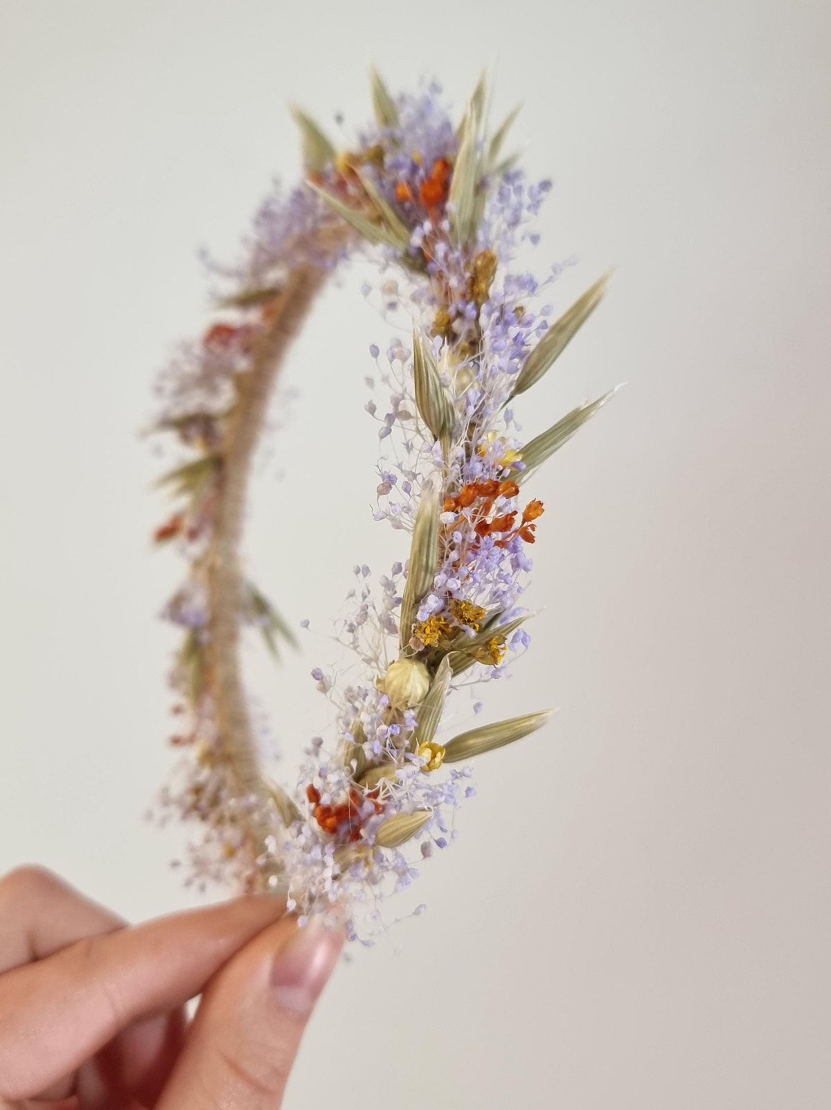 Zierliche Blumenkrone, erste heilige Kommunion Stirnband, kleiner Kranz für Festivals, Partys und Hochzeiten