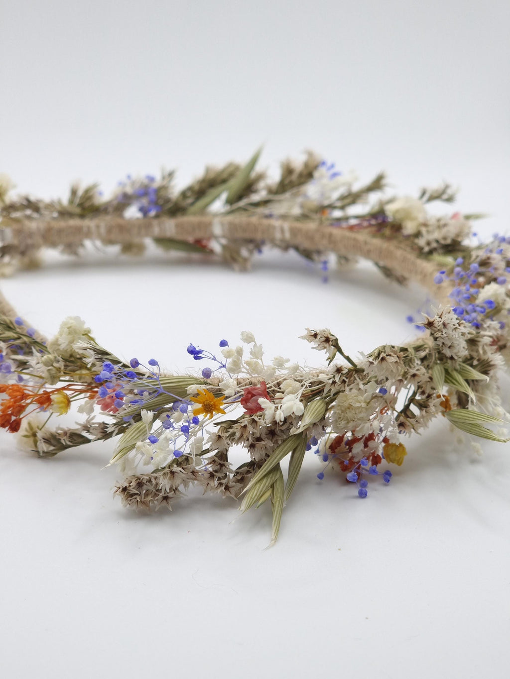 Bunte Zierliche Blumenkrone, Braut Stirnband, Blumenkranz für Festivals, Partys und Kommunionen