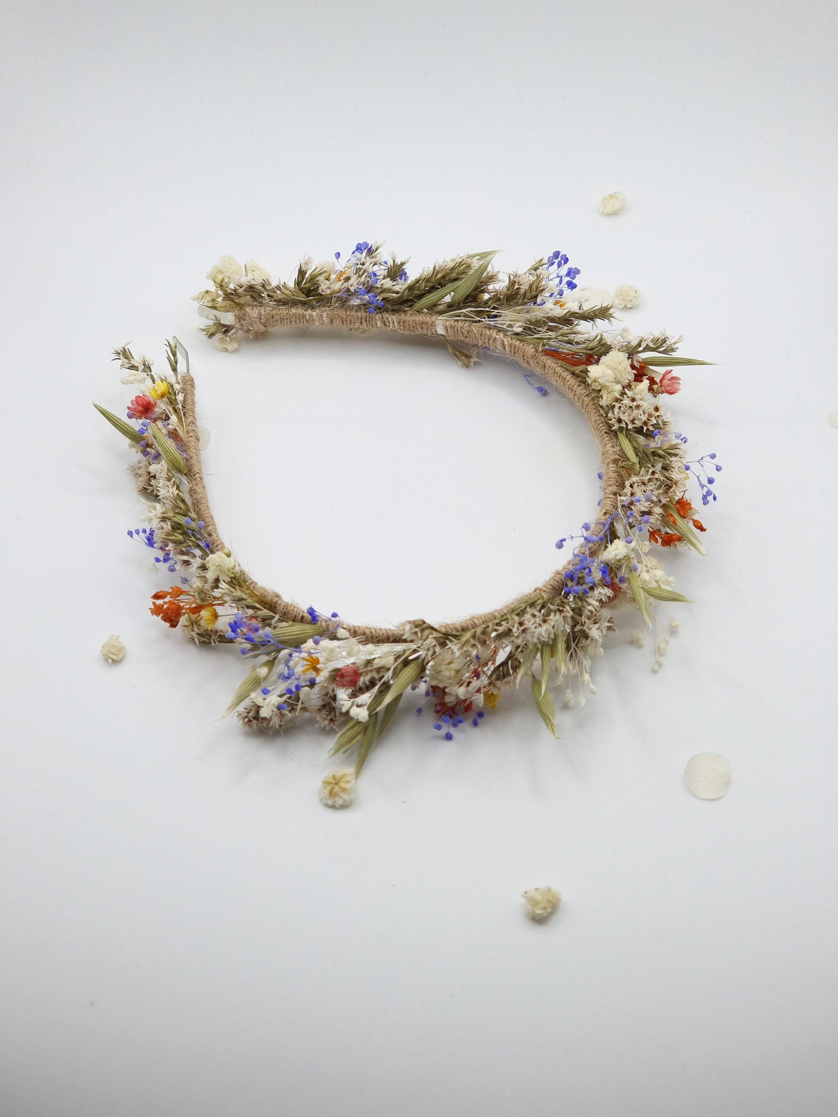 Bunte Zierliche Blumenkrone, Braut Stirnband, Blumenkranz für Festivals, Partys und Kommunionen
