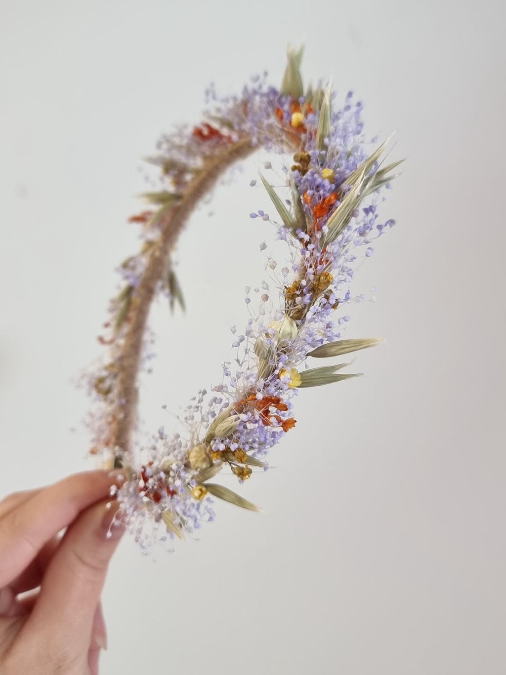 Zierliche Blumenkrone, erste heilige Kommunion Stirnband, kleiner Kranz für Festivals, Partys und Hochzeiten