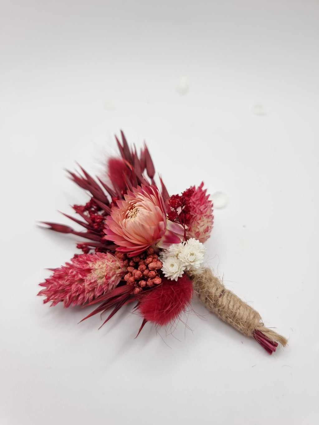 Crimson Red Bridal Kopfkranz, Dramatische Hochzeit Blumen Stirnband, Burgunderfarbene Blumenkrone