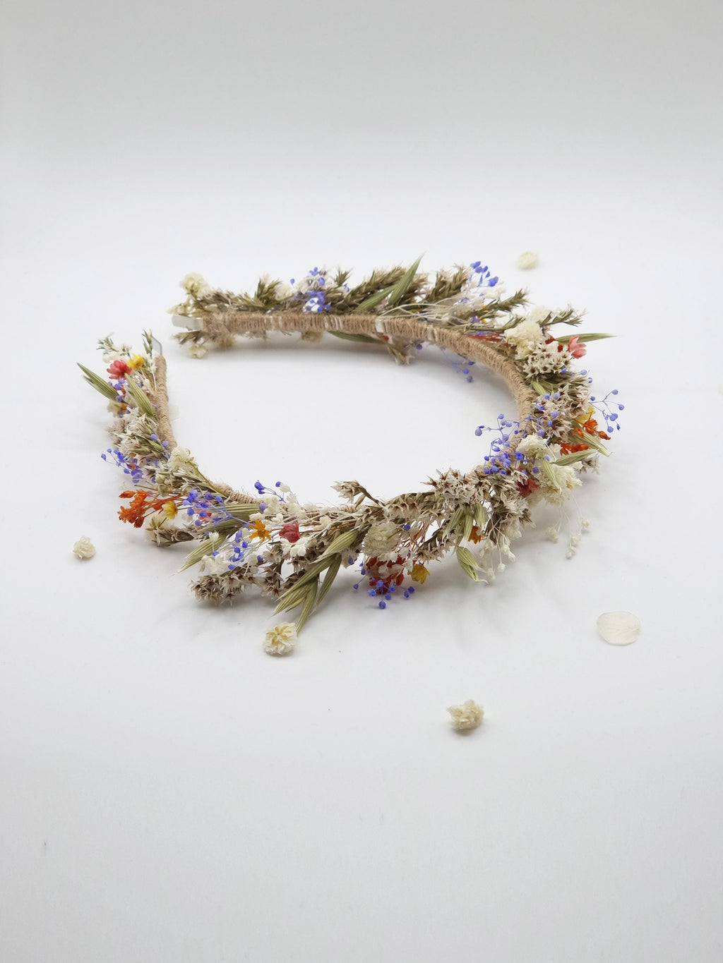 Bunte Zierliche Blumenkrone, Braut Stirnband, Blumenkranz für Festivals, Partys und Kommunionen